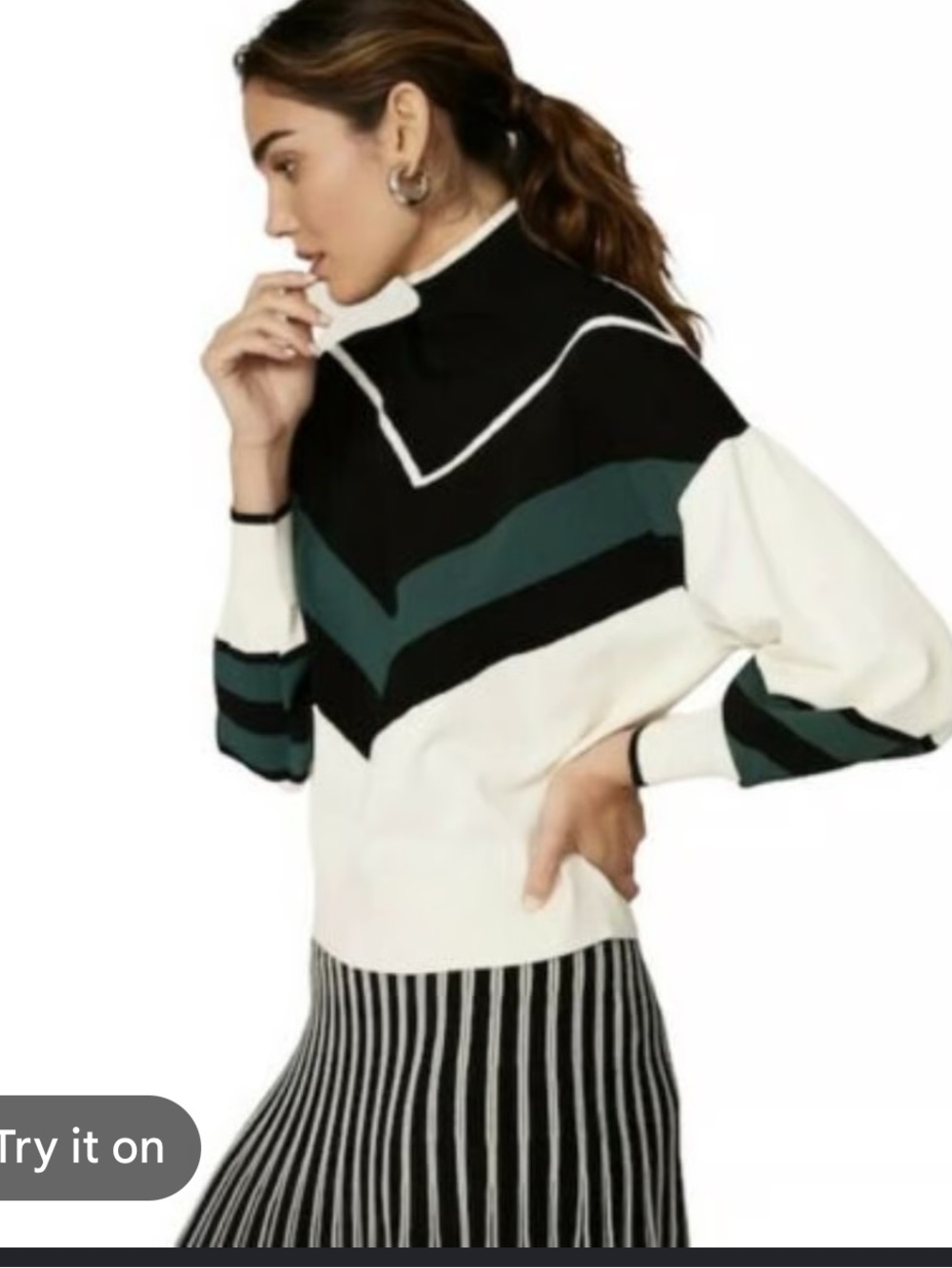 Tanya Taylor Kyra Turtleneck Sweater Size M